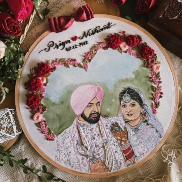 Couple Wedding Portraits in Loop