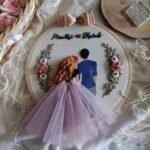 Purple Dress Eternal Love Loop Embroidery Gift