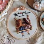 Friends Forever Embroidery Handmade Gift