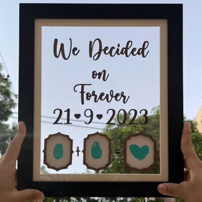 Customised Thumbprint Sign Wedding Frame