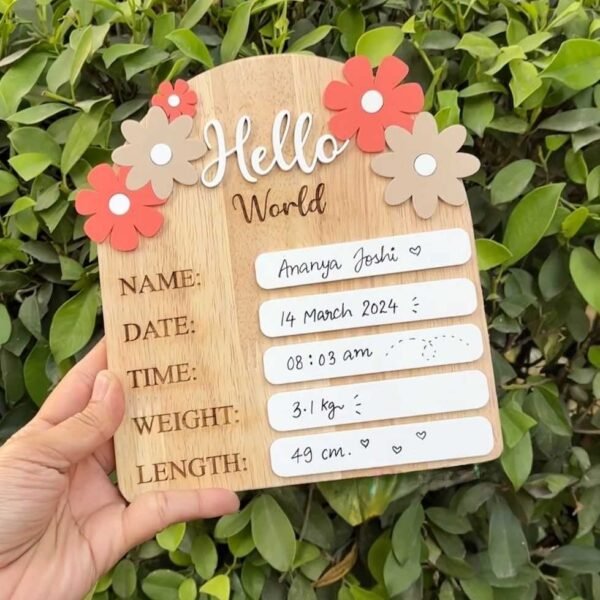 Hello World Birth Announcement